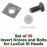 Set of 30 Carbide Insert Knives and 30 Replacement Screws for LuxCut III Heads